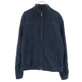 ザラマン スエード調 ジップジャケット S ネイビー系 ZARA MAN メンズ 【中古】 【R221014】