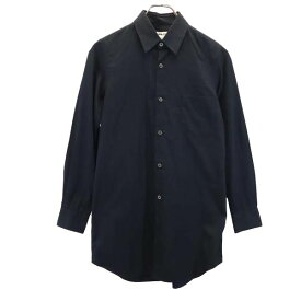 コムデギャルソン 2017年 日本製 長袖 コットンシャツ XS ブラック系 COMME des GARCONS メンズ 【中古】 【231217】