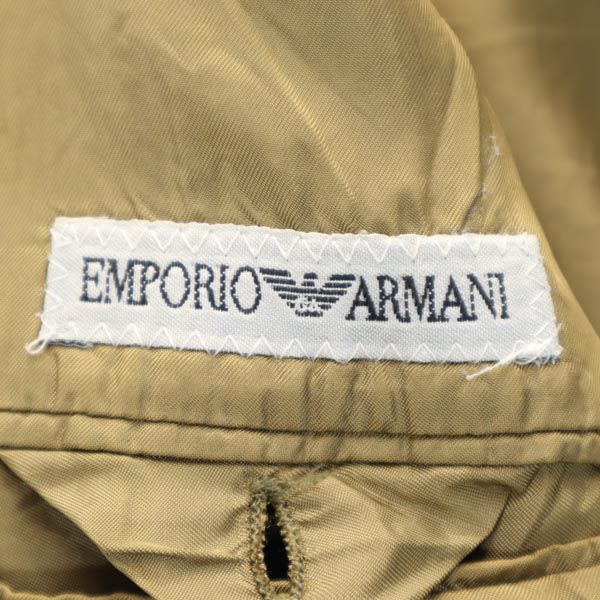 販促モール エンポリオアルマーニ イタリア製 ウールブレンド テーラードジャケット 46COR カーキ系 Emporio Armani メン  メンズファッション