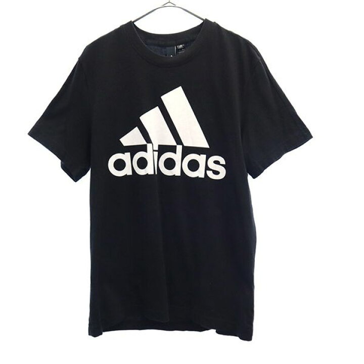 楽天市場】未使用 アディダス プリント 半袖 Tシャツ L ブラック 