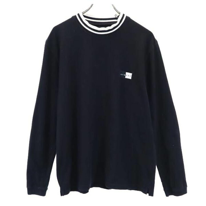 楽天市場】ステューシー ロゴ刺繍 スウェット M 黒 STUSSY トレーナー 