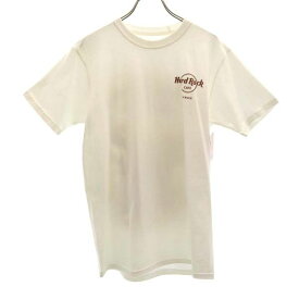 未使用 ハードロックカフェ DENVER バック プリント 半袖 Tシャツ S ホワイト HARD ROCK CAFE メンズ 【210619】 メール便可 【中古】