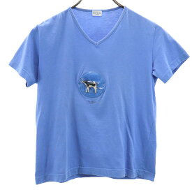 ポールスミス ウーマン 半袖 Tシャツ M ブルー Paul Smith WOMEN レディース 【中古】 【240408】 メール便可