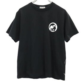 シーイー 日本製 プリント 半袖 Tシャツ S ブラック系 C.E メンズ 【中古】 【230628】
