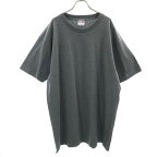 未使用 ビッグサイズ クルーネック 半袖 Tシャツ 5XL 濃グレー 無地 タッチアンドゴー TOUCH AND GO メンズ 【210228】 【中古】