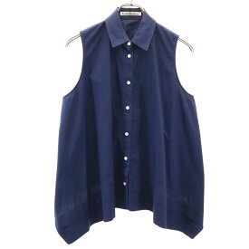 アクネストゥディオズ ノースリーブ シャツ 32 ネイビー ACNE STUDIOS カットソー レディース 【中古】 【240317】 メール便可 【PD】