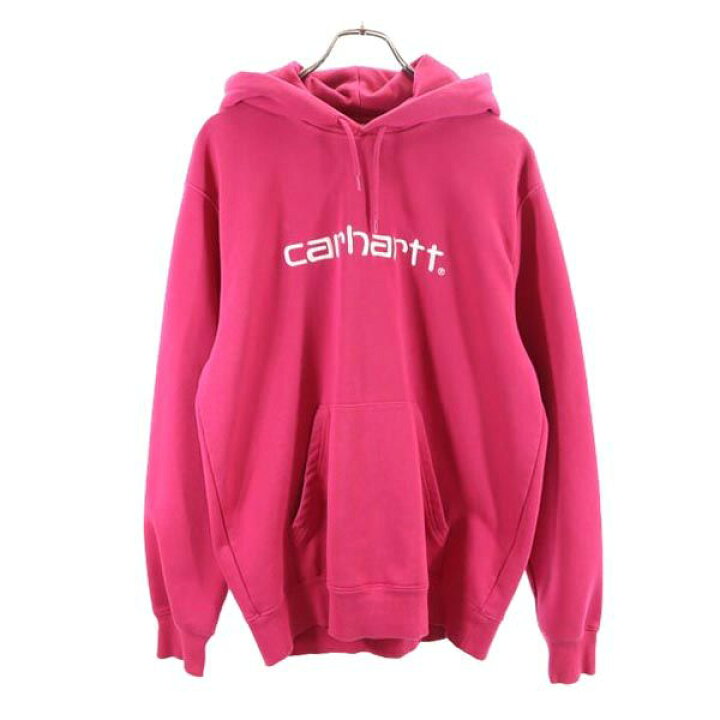 楽天市場】カーハート 長袖 スウェットパーカー M ピンク Carhartt 裏 