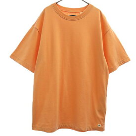 リーバイス ワッペン 半袖 Tシャツ M オレンジ LEVI&#039;S ロゴ メンズ 【中古】 【230712】