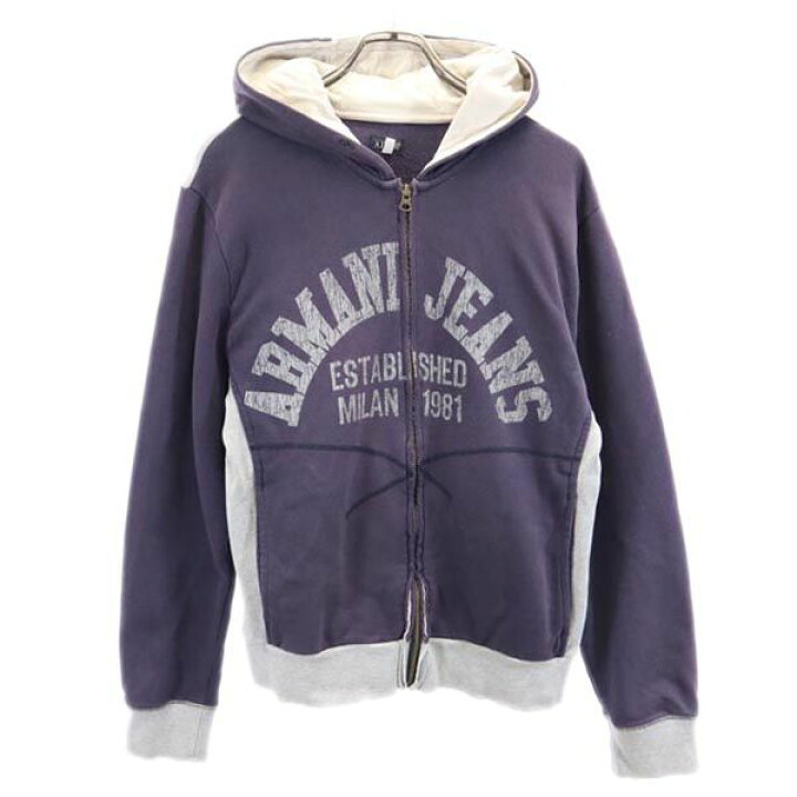 楽天市場】古着 アルマーニジーンズ ARMANI JEANS 長袖 ジップパーカー 