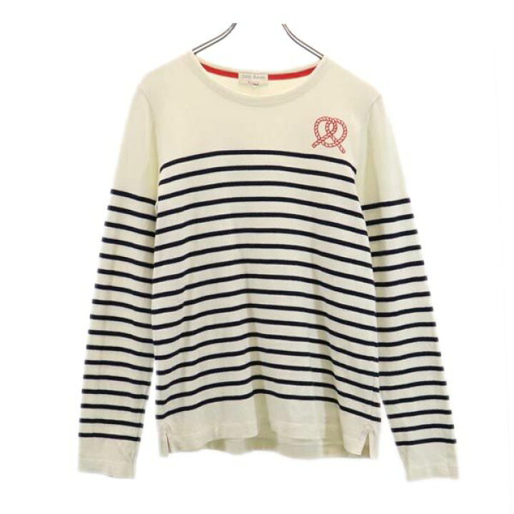 楽天市場】プチバトー フランス製 ボーダー 長袖 Tシャツ S 生成り 