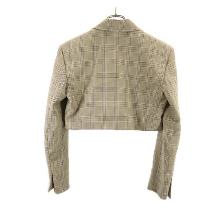 楽天市場】古着 未使用 ZARA ザラ チェック柄 ショート丈 テーラード 