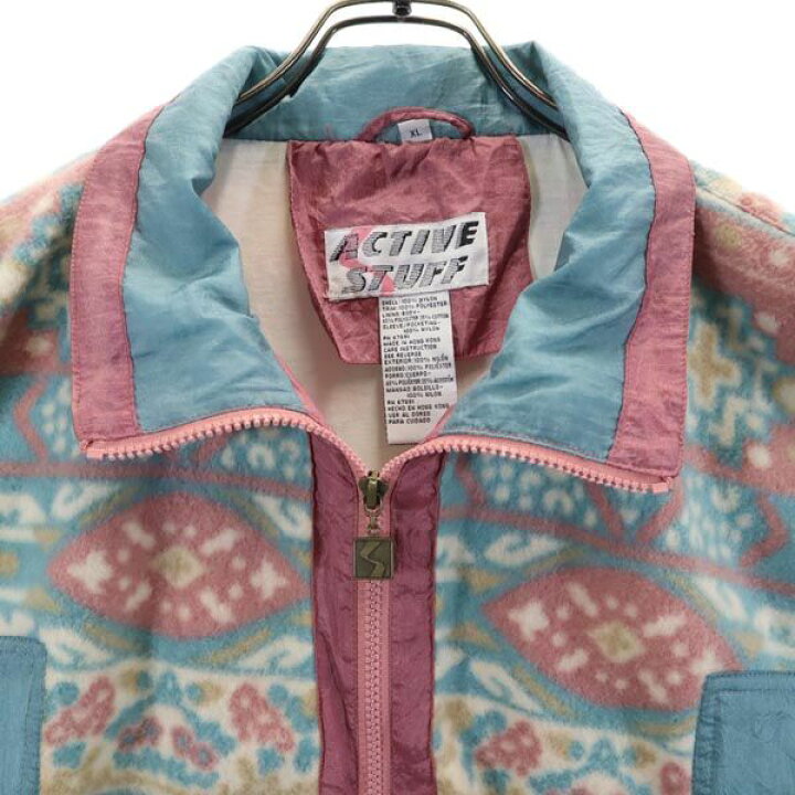 楽天市場】ACTIVE STUFF 90s オールド フリース 切り替え ナイロン 