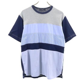 コムデギャルソン 2017年 日本製 半袖 Tシャツ M ネイビー系 COMME des GARCONS メンズ 【中古】 【240324】
