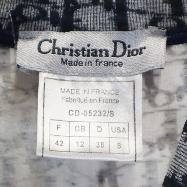 楽天市場】【中古】 クリスチャンディオール フランス製 ロゴ総柄 長袖 