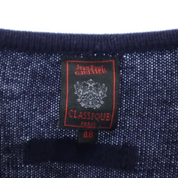 楽天市場】ジャンポールゴルチエ ウール100％ ニットカーディガン 48  