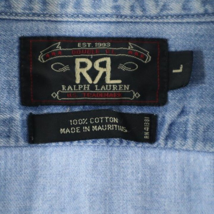 楽天市場】RRL 90s 初期黒タグ 赤三ツ星 モーリシャス製 長袖 デニム 