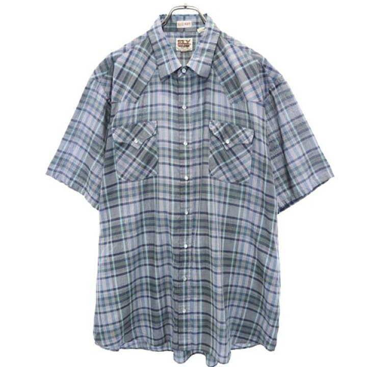 楽天市場】古着 ELY エリー 70s 80s ヴィンテージ チェック 半袖 