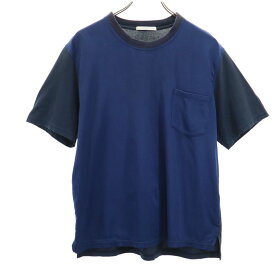 ディスカバード 日本製 半袖 Tシャツ 2 ネイビー系 DISCOVERED ポケT メンズ 【中古】 【240331】 メール便可