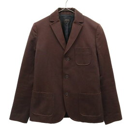 古着 A.P.C. アーペーセー フランス製 テーラードジャケット 36 ブラウン レディース 【中古】 【PD】