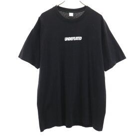 アンディフィーテッド USA製 半袖 Tシャツ L ブラック UNDEFEATED メンズ 【中古】 【240327】 メール便可