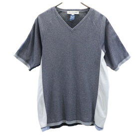 コムデギャルソン 日本製 半袖 Vネック Tシャツ M グレー COMME des GARCONS SHIRT メンズ 【中古】 【240327】 メール便可