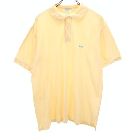 ヒューゴボス 半袖 ポロシャツ L オレンジ系 HUGO BOSS 鹿の子地 メンズ 【中古】 【240329】