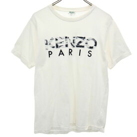 ケンゾー 半袖 Tシャツ S ホワイト KENZO 刺繍 メンズ 【中古】 【240330】 メール便可