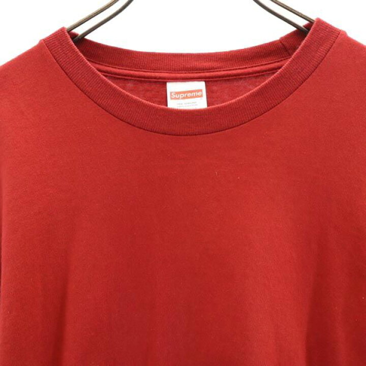 楽天市場】シュプリーム 長袖 Tシャツ M レッド系 Supreme ロンT 