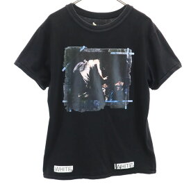 オフホワイト プリント 半袖 Tシャツ XL ブラック OFF-WHITE メンズ 【中古】 【240331】 メール便可