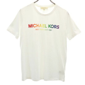 マイケルコース プリント 半袖 Tシャツ S ホワイト MICHAEL MICHAEL KORS メンズ 【中古】 【240331】 メール便可