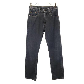 リーバイス 90s 日本製 552 ストレート デニムパンツ w27 ブラック Levi&#039;s ブラックデニム レディース 【中古】 【230717】