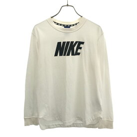 ナイキ 長袖 Tシャツ M ホワイト NIKE カットソー ロンT レディース 【中古】 【240401】 メール便可