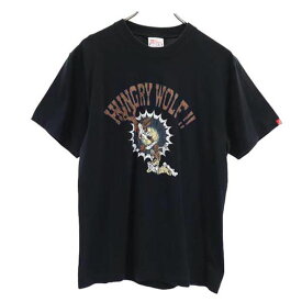 ヘインズ ワーナーブラザーズ プリント 半袖 Tシャツ M ブラック系 Hanes メンズ 【中古】 【230517】 メール便可