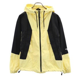 ノースフェイス アウトドア WINDWALL ナイロンジャケット L イエロー THE NORTH FACE ロゴ パーカー レディース 【中古】 【231113】 【PD】