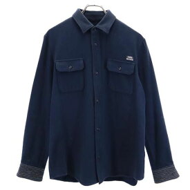 アンダーカバー 日本製 コットン 長袖 シャツ 2 紺 UNDERCOVER ジャケット メンズ 【中古】 【230327】