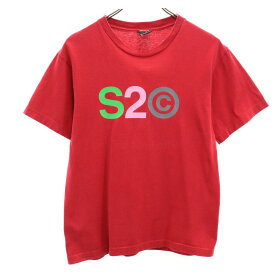 ステューシー 半袖 Tシャツ S 赤 STUSSY メンズ 【中古】 【240402】 メール便可 【PD】
