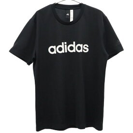 アディダス プリント トレーニングシャツ L ブラック adidas 半袖 Tシャツ スポーツ ウォームアップ メンズ 【中古】 【230623】 メール便可