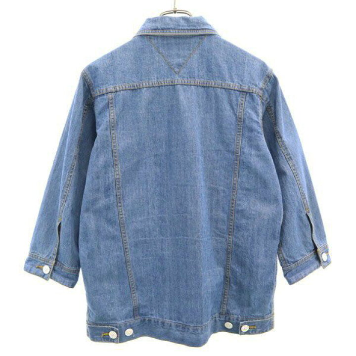 楽天市場】【中古】 トミー 七分袖 デニム ジャケット L TOMMY Gジャン 