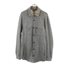 アルマーニエクスチェンジ シャツジャケット M グレー系 ARMANI EXCHANGE ロゴ メンズ 【中古】 【231020】