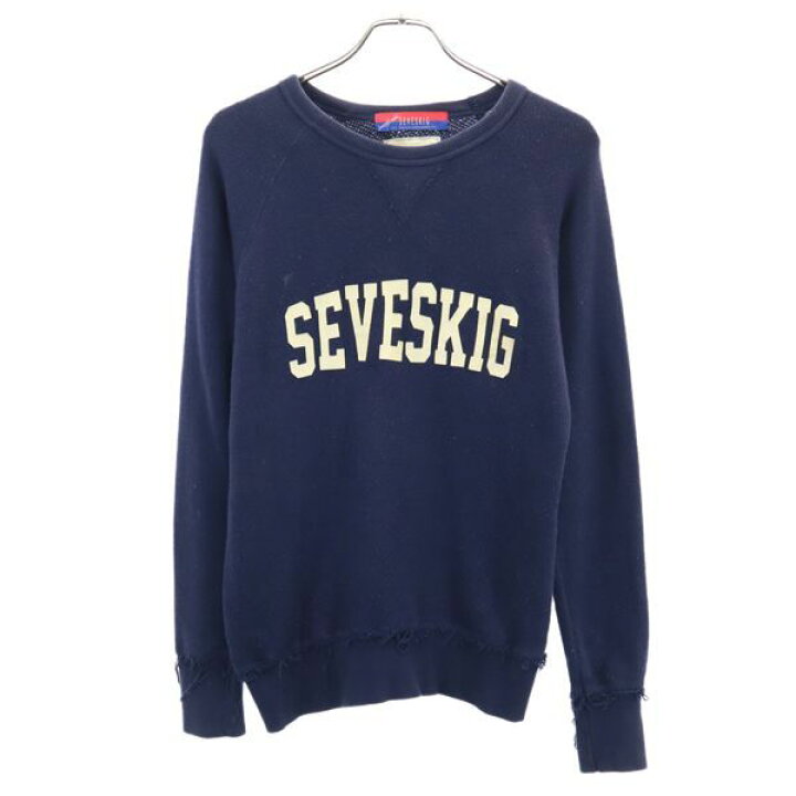楽天市場】セヴシグ パイル トレーナー M 紺 SEVESKIG 長袖 スウェット 