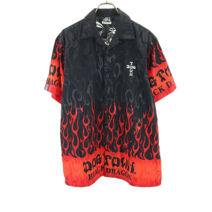 楽天市場】古着 DOGTOWN ドッグタウン ファイヤーパターン 半袖 
