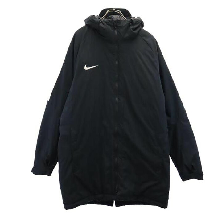 楽天市場】ナイキ 中綿 ベンチコート XL 黒 NIKE メンズ 【中古  