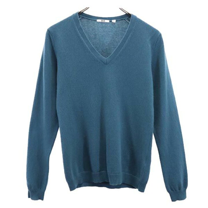 楽天市場】古着 UNIQLO ユニクロ カシミヤ100％ 長袖 Vネック セーター 