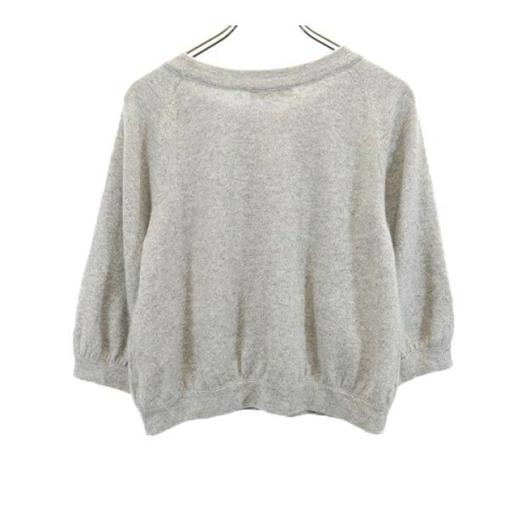楽天市場】ユニクロ カシミヤ100％ 7分袖 セーター M グレー系 UNIQLO 