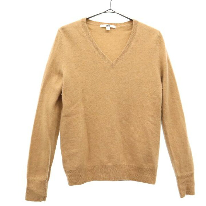 楽天市場】古着 UNIQLO ユニクロ 長袖 カシミヤ100％ Vネック セーター 
