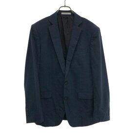 古着 Calvin klein カルバンクライン ウール テーラードジャケット 36 ネイビー メンズ 【中古】