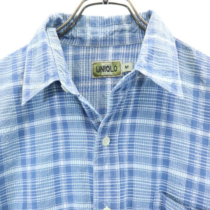 楽天市場】古着 ユニクロ UNIQLO オールド チェック柄 半袖 シャツ M 