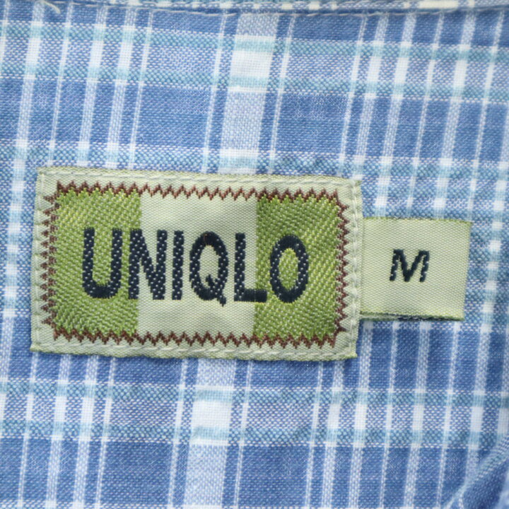 楽天市場】古着 ユニクロ UNIQLO オールド チェック柄 半袖 シャツ M 
