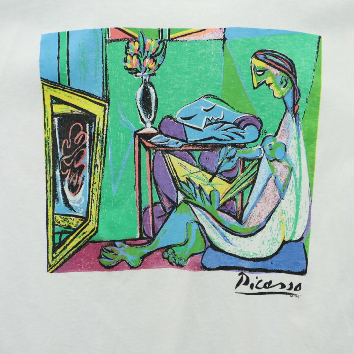 楽天市場】古着 ピカソ Picasso 90s USA製 アートプリント 半袖 