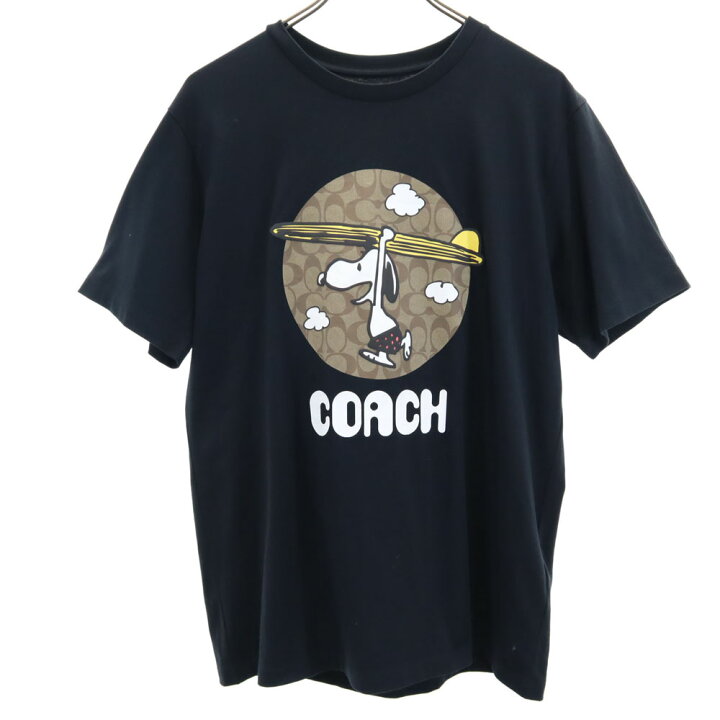 楽天市場】コーチ C4798 ピーナッツ コラボ スヌーピー 半袖 Tシャツ M  